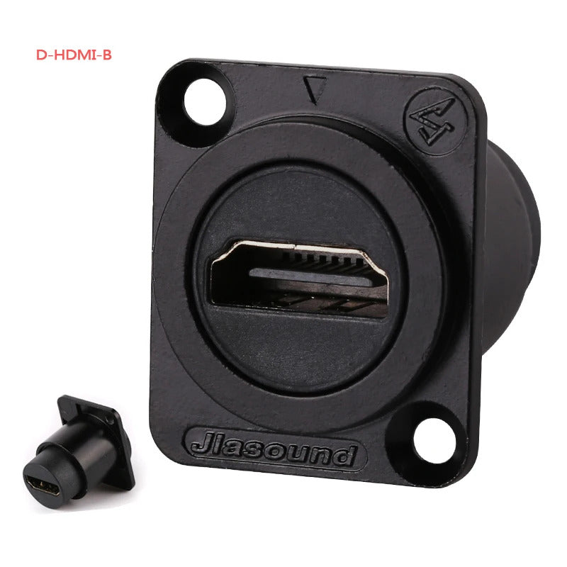 1 PCS D Series Cassic Panel-Mount Connector USB XLR BNC-D-HDMI VGA and More D Series Connector
