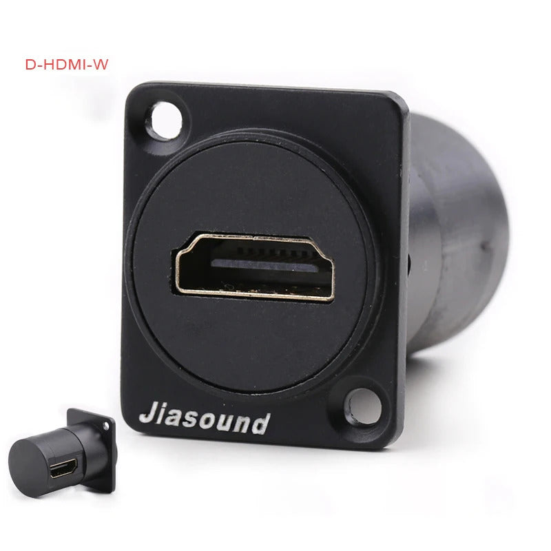 1 PCS  D Series Cassic Panel-Mount Connector USB XLR BNC-D-HDMI VGA  and More D Series Connector