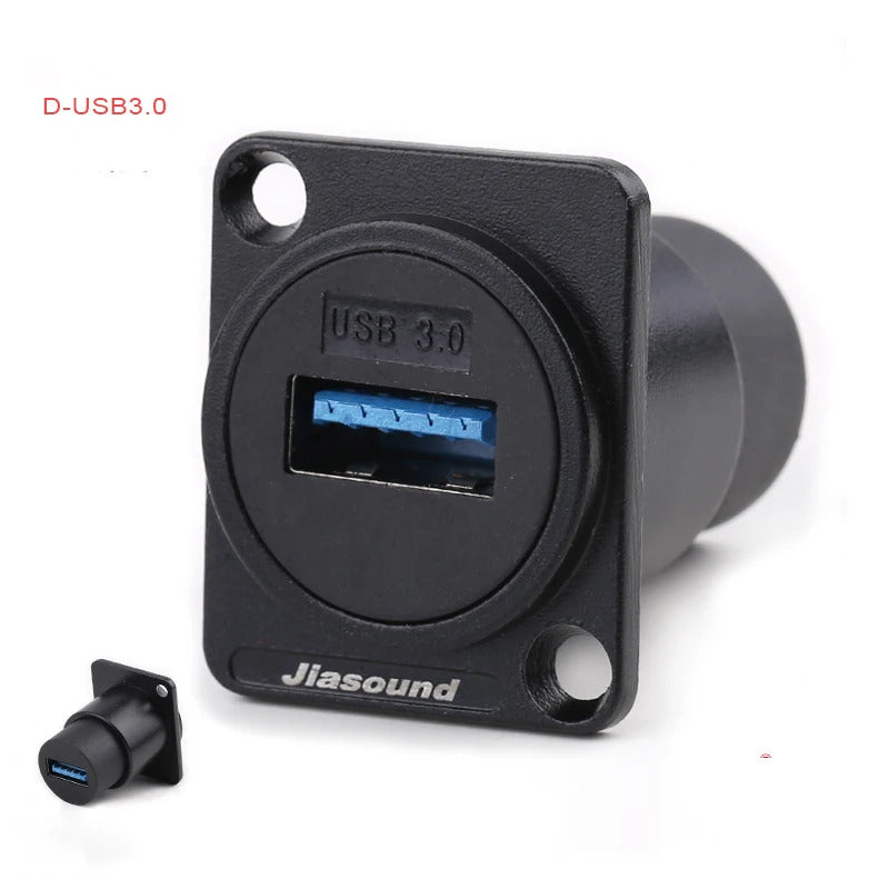 1 PCS  D Series Cassic Panel-Mount Connector USB XLR BNC-D-HDMI VGA  and More D Series Connector