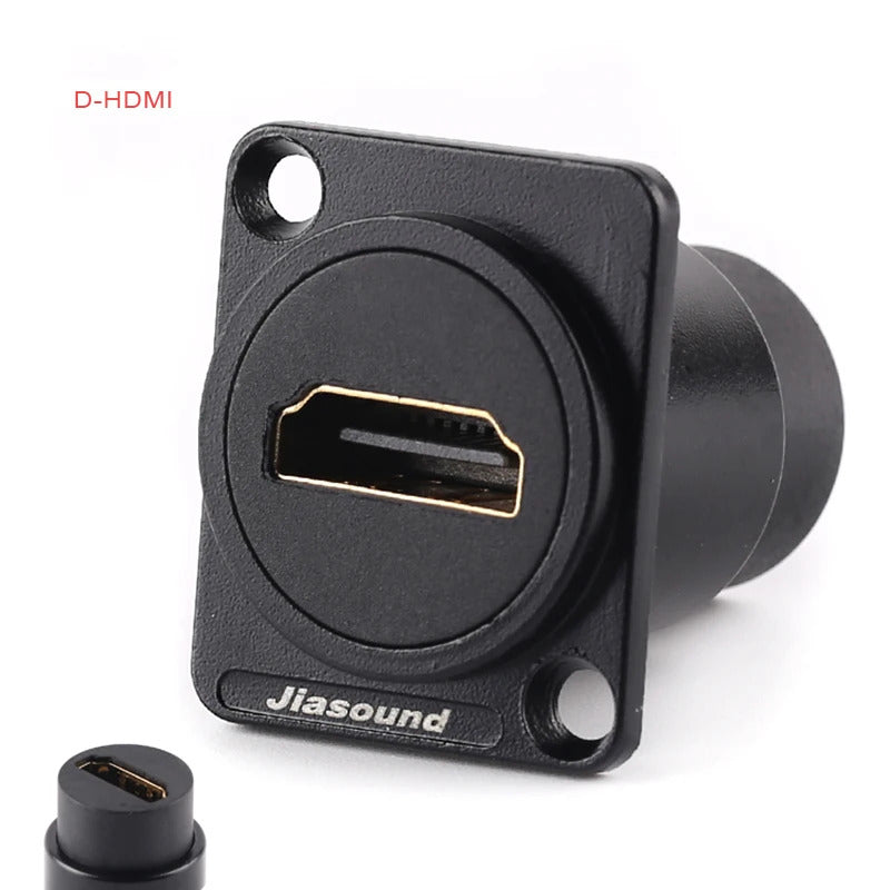 1 PCS  D Series Cassic Panel-Mount Connector USB XLR BNC-D-HDMI VGA  and More D Series Connector