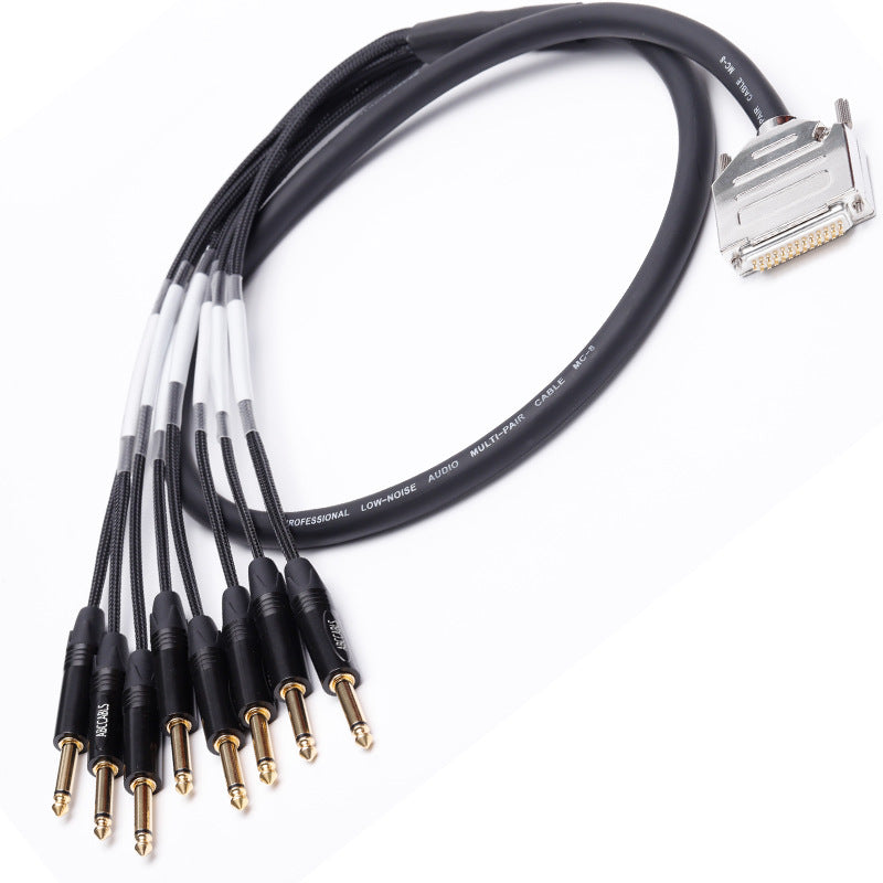 DB25 Male to 8 6.35 Plug Protools HD Cable 8 6.5 Output Braid Fan Tail Line Audio