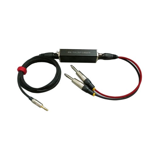 Bescoos 3.5mm to Dual Channel 6.35mm Audio Cable with  Audio Isolator sets