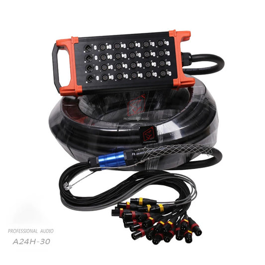 AUDIO XLR Snake Cable 24 Multi-channel Audio Signal Cable Car Stage LightingTransmission Signal Cable