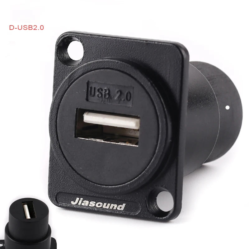 1 PCS  D Series Cassic Panel-Mount Connector USB XLR BNC-D-HDMI VGA  and More D Series Connector